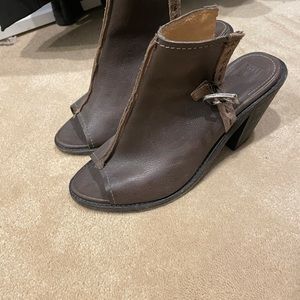 Frye open toe wedge sandals